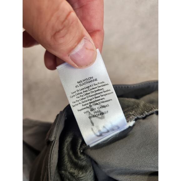 Eddie Bauer Travex Pants Women Size 14 Gray Nylon Stretch Hiking Outdoors Light - Picture 5 of 12